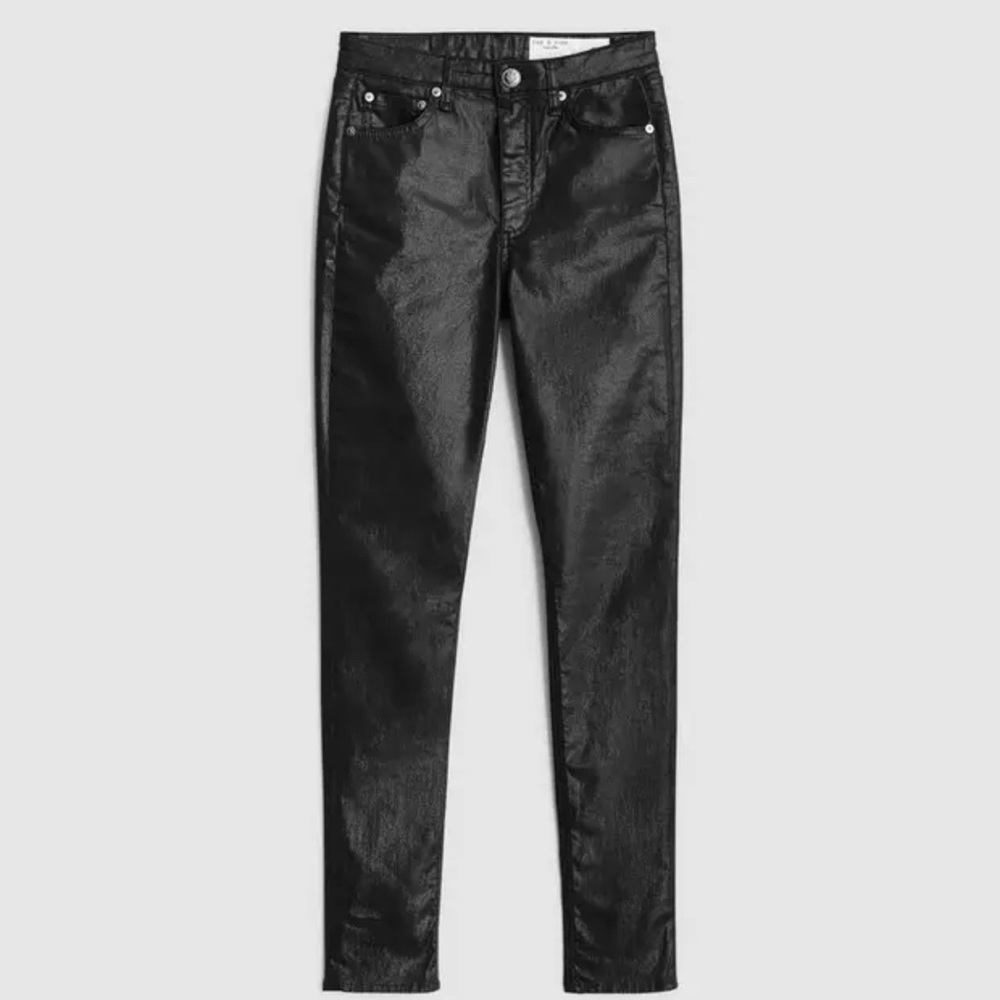 rag & bone Skinny Jeans Women's 28 Coated Black